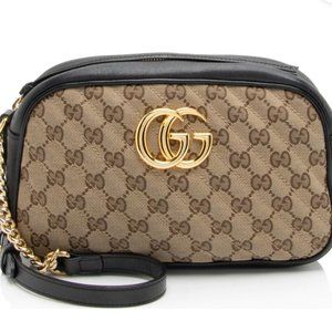 Gucci GG Canvas GG Marmont Small Shoulder Bag